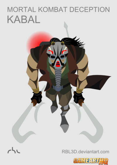 MK Art Tribute: Kabal from Mortal Kombat 3/Trilogy