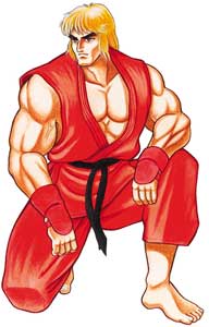 Ken Masters Street Fighter II Original Artwork from 1990