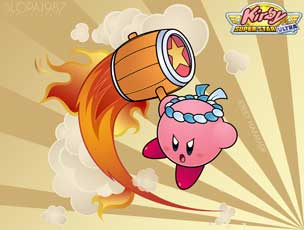 Kirby with Hammer Game Art