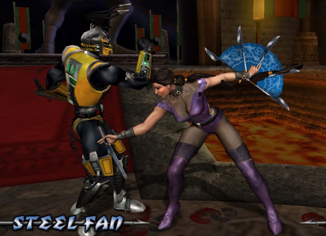 Kitana Alt Steel Fans Mortal Kombat Deadly Alliance
