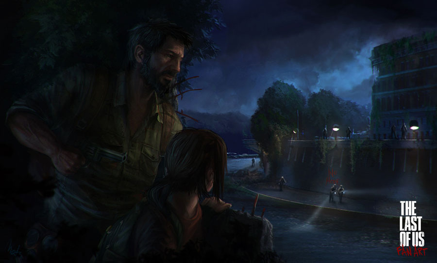 Last Of Us Joel Ellie Art by_bodzi0x