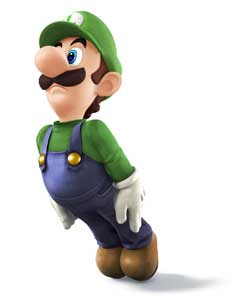 Luigi in Super Smash Bros WiiU 3DS Art