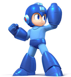 Mega Man Super Smash Bros 3DS WiiU 2014 Art