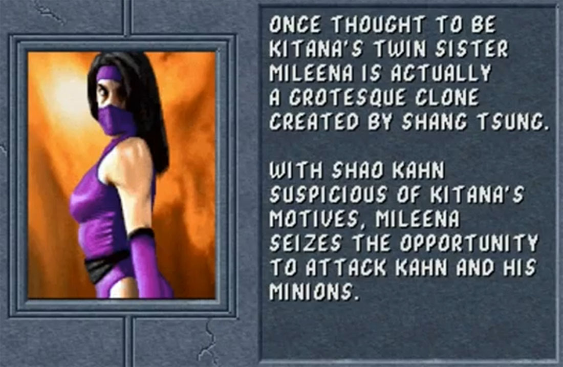 Mileena (MK2) in Ultimate Mortal Kombat Trilogy - 100% Difficulty  Mileena  (MK2) in Ultimate Mortal Kombat Trilogy - 100% Difficulty Serving as an  assassin along with her twin sister Kitana, Mileena's