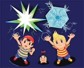 Ness and Lucas Earthbound by kanis Major