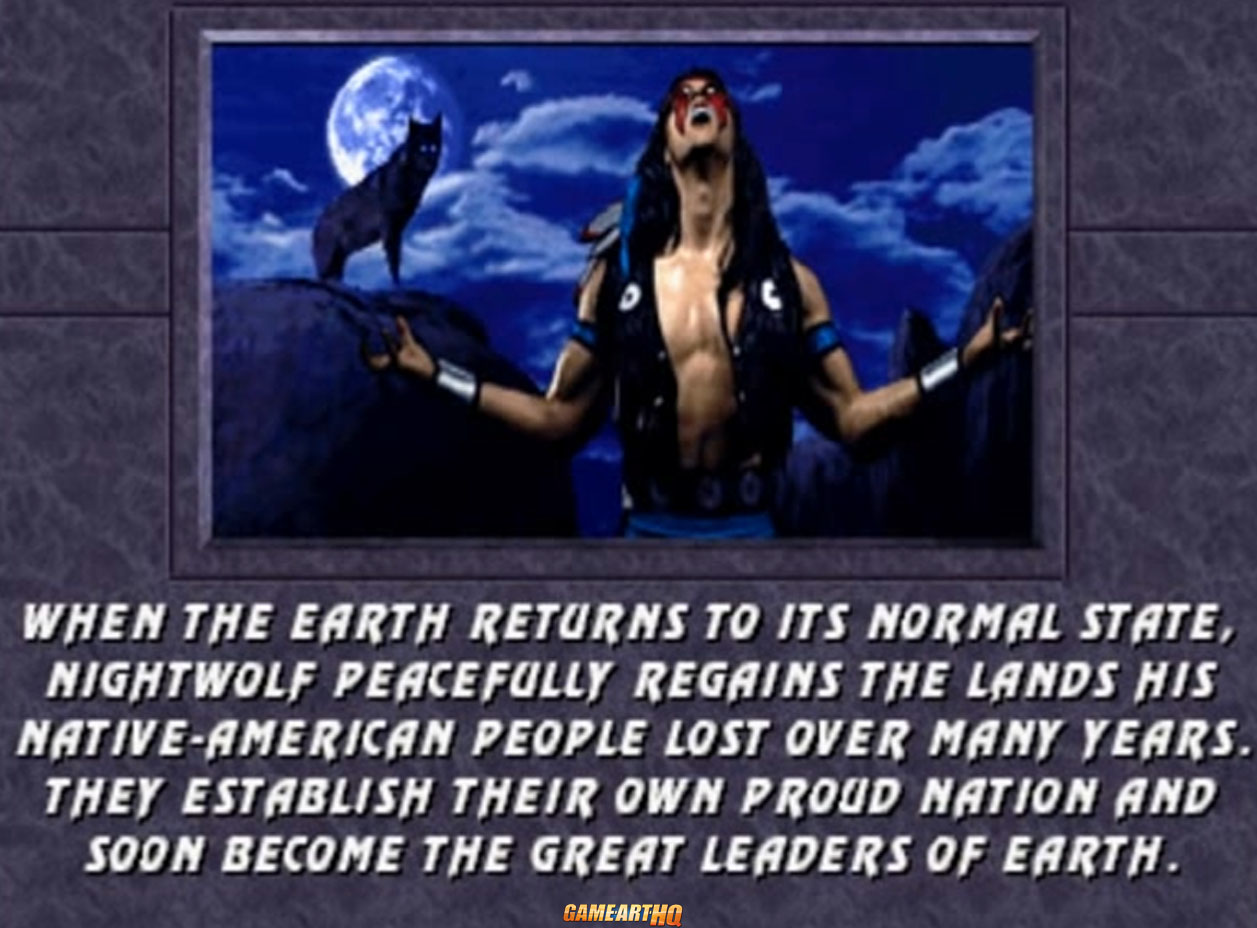 Nightwolf Mortal Kombat 3 Ending 2