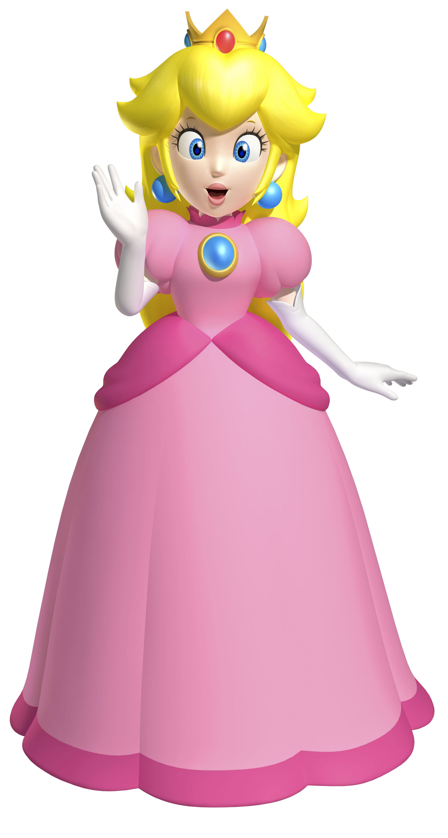 Princess Peach Super Mario Land 3D Art