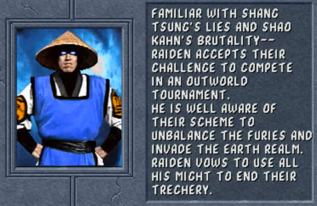 Raiden Mortal Kombat 2 Ending