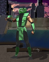 Reptile from Ultimate Mortal Kombat 3 for GA-HQ MK Art Tribute
