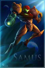 Samus from Metroid _by_VegaColors