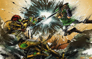 Samus vs Link by_thefreshdoodle