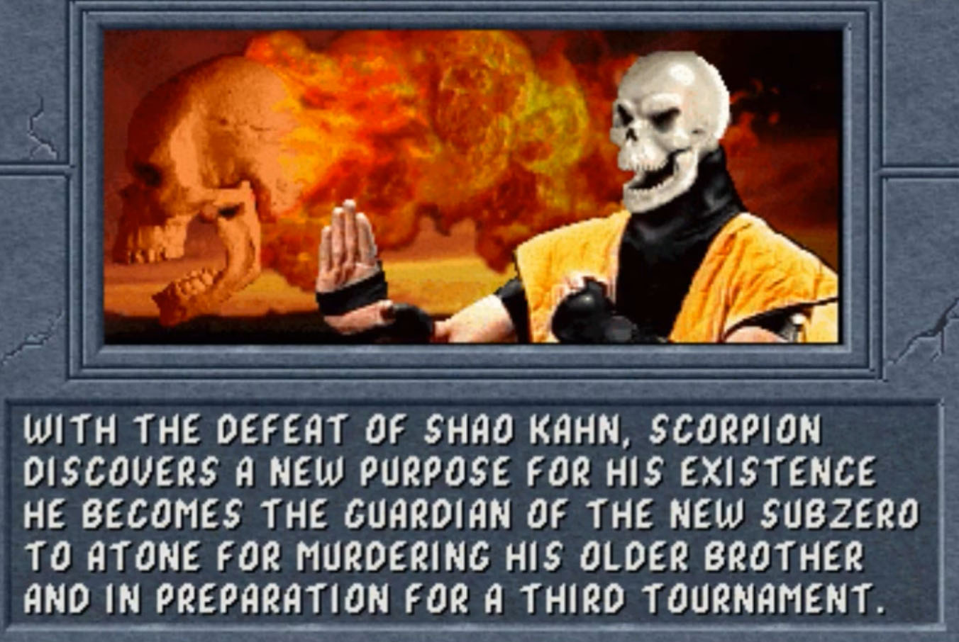 Scorpion Mortal Kombat 2 Ending 2