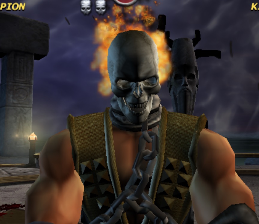 Scorpion Mortal Kombat Flame Skull Toasty