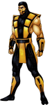 Scorpion Ultimate Mortal Kombat 3 Official Art