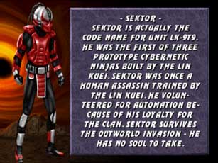 Sektor Mortal Kombat 3 Bio