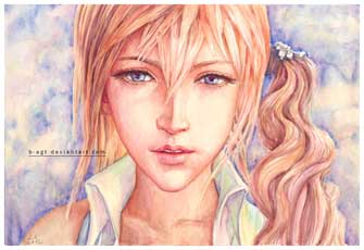 Serah Farron Final Fantasy by B-AGT