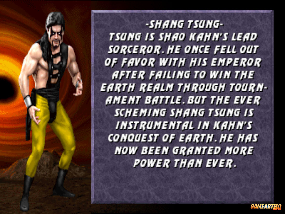 Shang Tsung MK3 Bio.