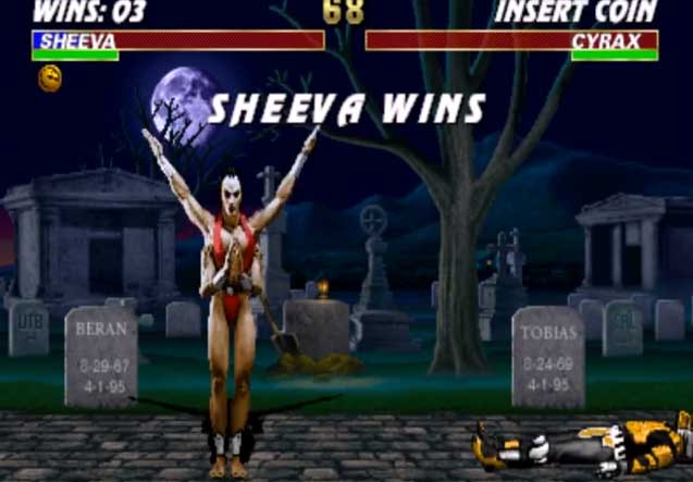 Sheeva Wins Mortal Kombat 3