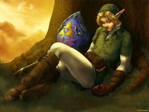 Sleepy Link from Legend of Zelda by Julia Lichty
