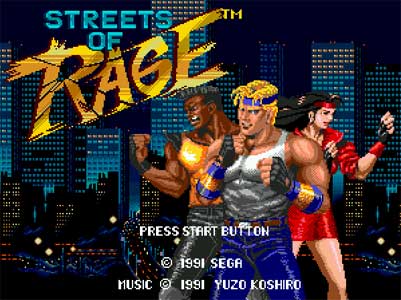 Streets of Rage Title