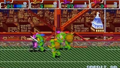 TMNT Turtles in Time 4 Player Mode (Arcade)