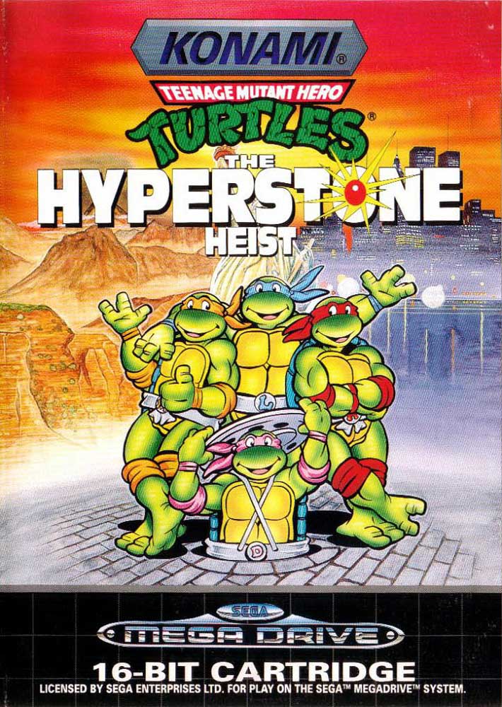 Teenage Mutant Ninja Turtles - The Hyper Stone Heist PAL Europe Front Cover