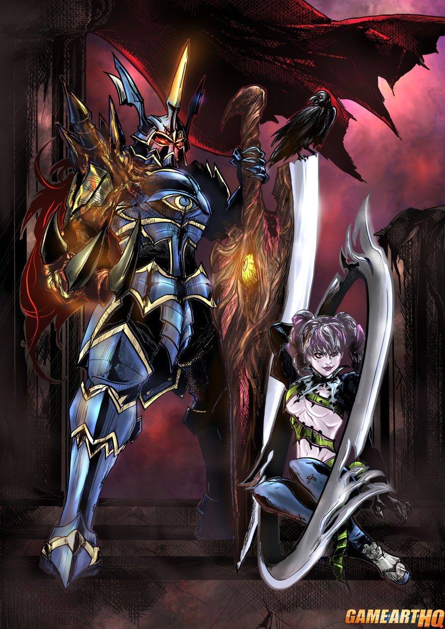 Tira and Nightmare from SoulCalibur V by Fadly Romdhani