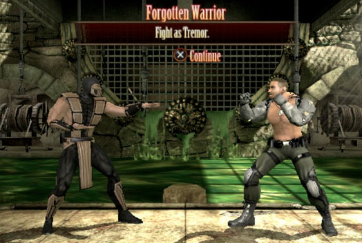 Tremor Mortal Kombat 9 PSP