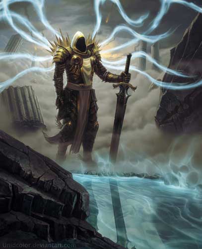 Tyrael from Diablo III Art by Patrick Hjelm