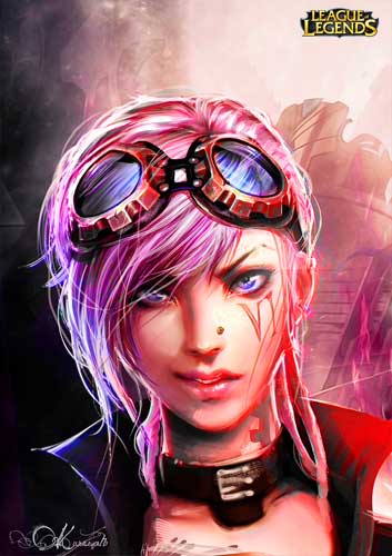 Vi from LOL Game Art