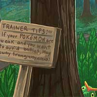 Viridian Forest Pokemon Virtual Worlds Game Art