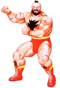 Zangief Street Fighter II Original Artwork from 1990